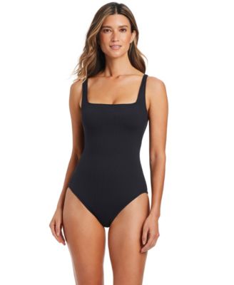 Women's Square Neck Underwire One-Piece Swimsuit