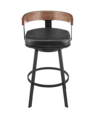 Idris 26" Faux Leather Swivel Counter Stool