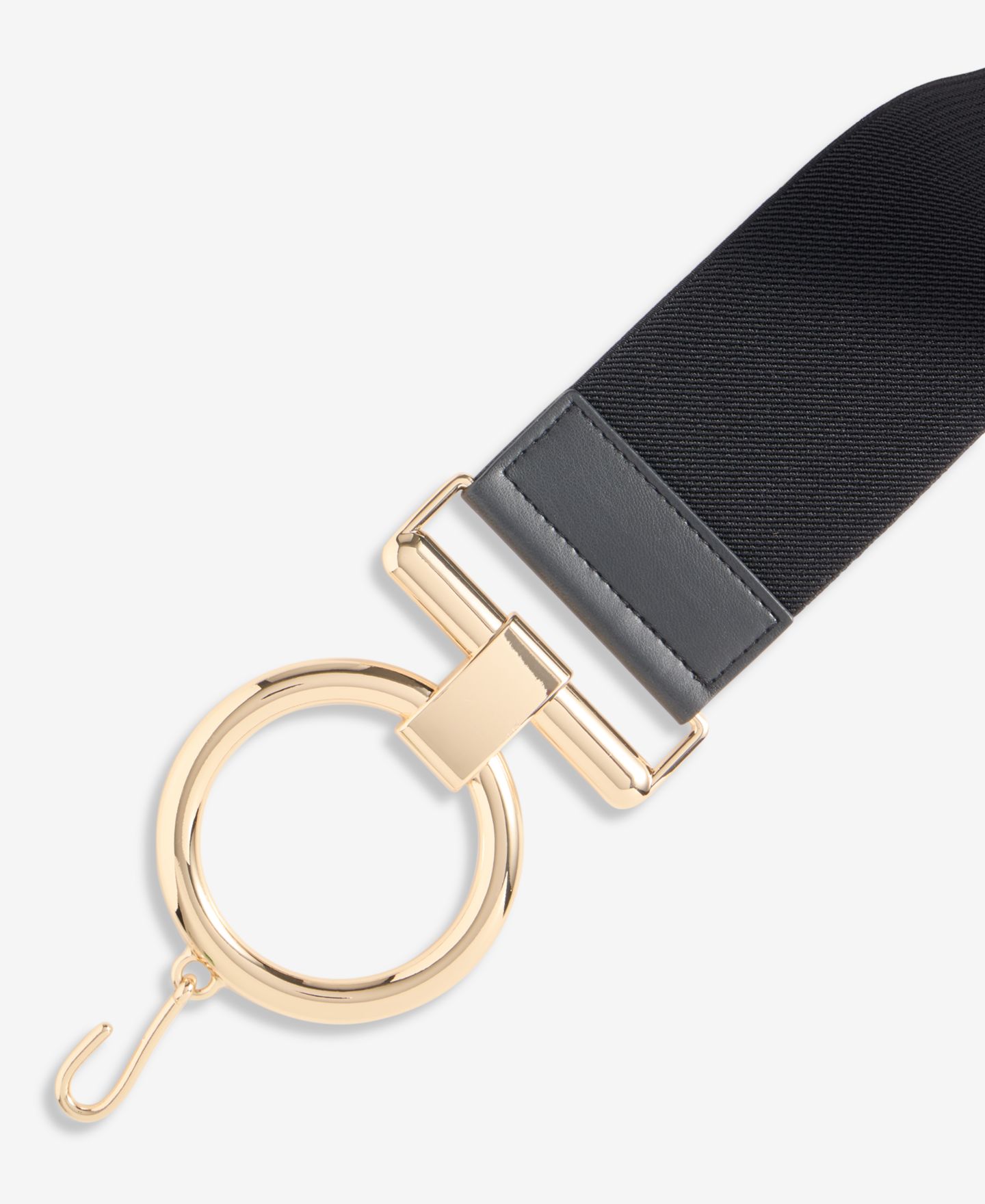 Женский ремень I.N.C. International Concepts Stretch with Chain, цвет: Чёрный золотой — фото 2