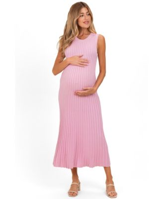 Women's Ribbed Knit Sleeveless Maxi Dress