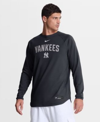 Men's Navy New York Yankees Authentic Collection Raglan Dri-FIT Sweatshirt