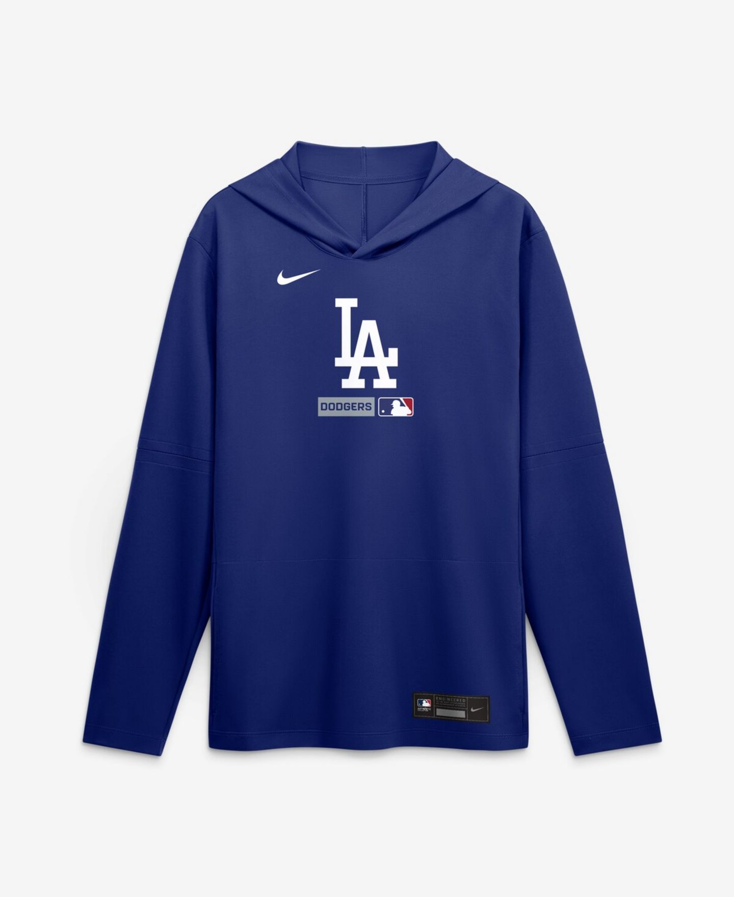 Мужское худи Nike Royal Los Angeles Dodgers Authentic Collection Dri-FIT Long Sleeve — фото 2