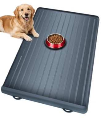 Large Waterproof Pet Feeding Mat with Collection Pocket Anti Slip Bite Resistant