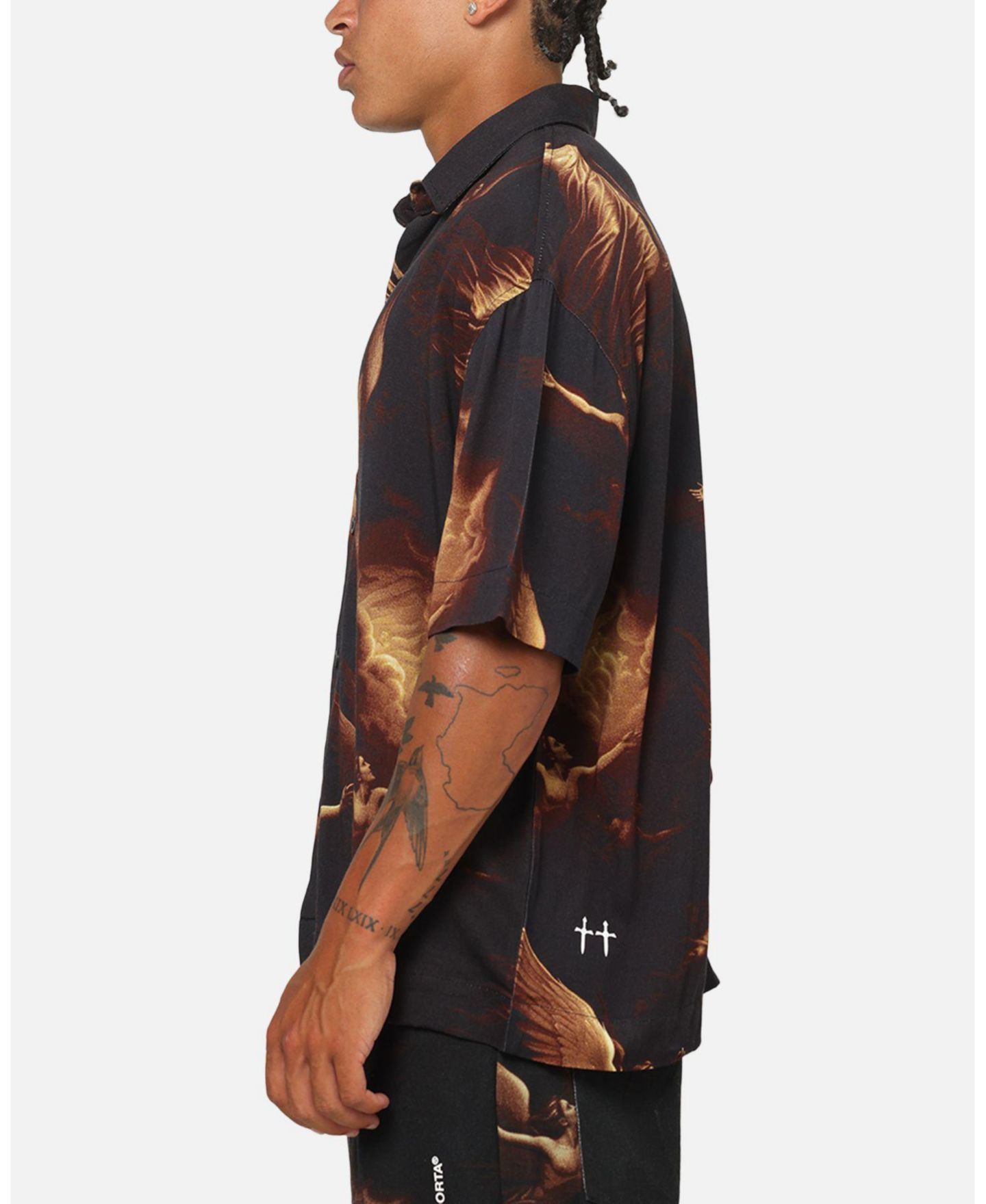 Мужская рубашка SAINT MORTA Rapture Button Up, цвет: Чёрный — фото 5