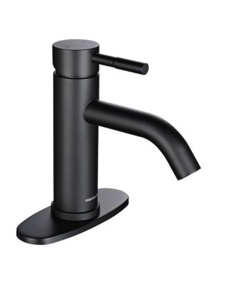  Modern Bathroom Sink Faucet Single Hole Single Handle Tap Easy Install