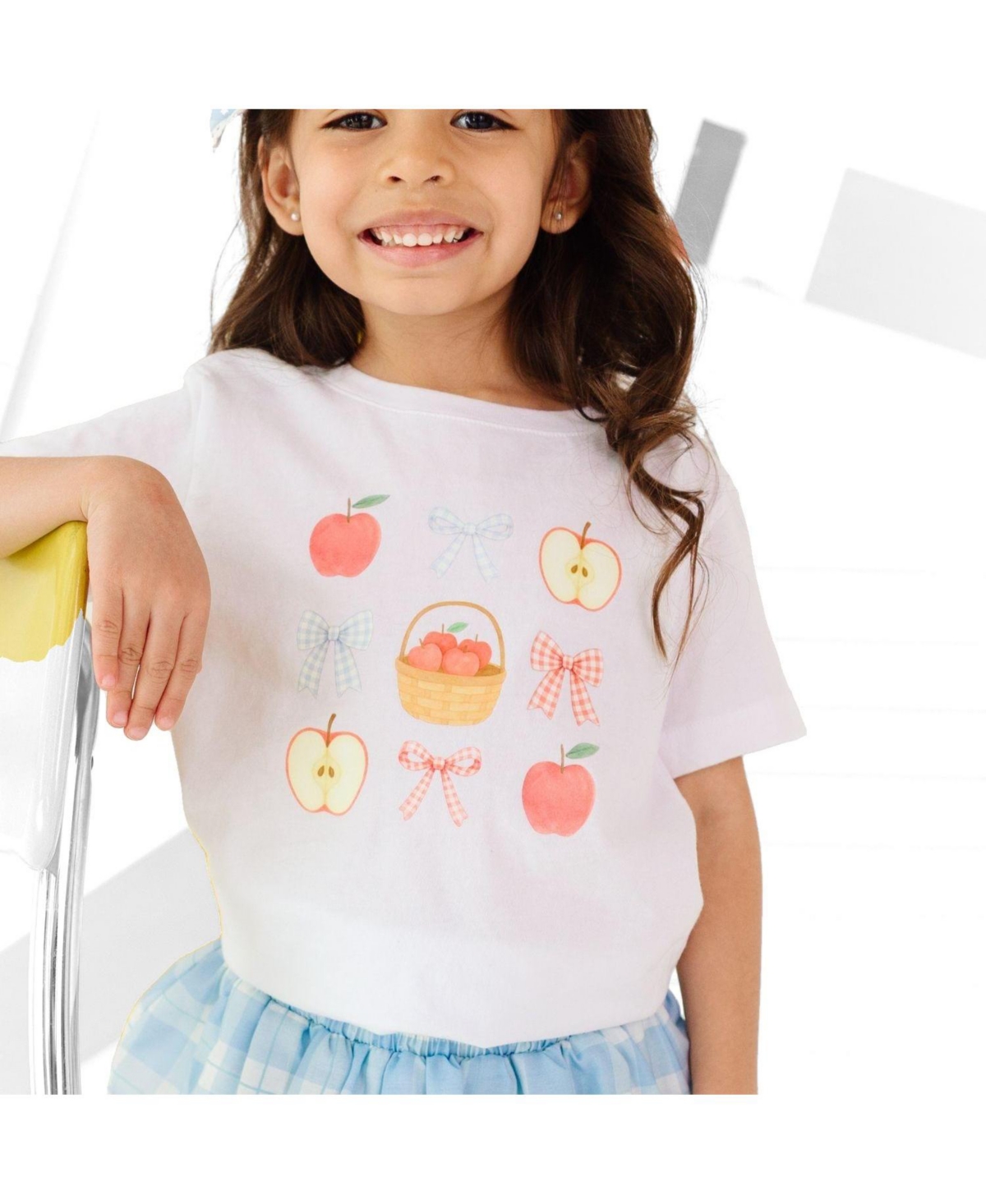 Sweet Wink Big Girls Apple Picking Cutie Short Sleeve T-Shirt