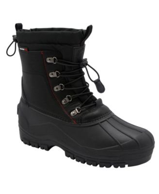 Men's Round-Toe Lace-Up Boots