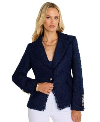 Women's Giselle Single Breasted Tweed Blazer