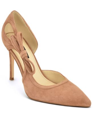 Women's Famila Bow D'Orsay Suede Dress Pumps