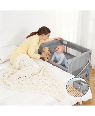 41 x 29 x 31 Inches Baby Playard with One-Button Fold, Portable Travel Playpen for Indoor Outdoor Use