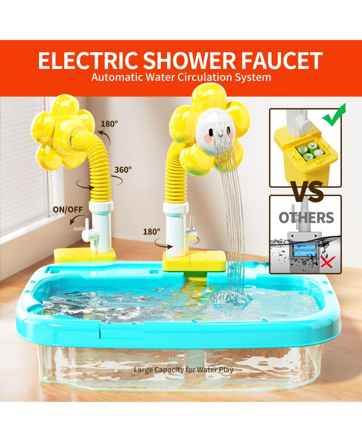 Детская игрушка GNUADZ Electric Fishing Water Table, Ages 5-7, цвет: Синий — фото 3