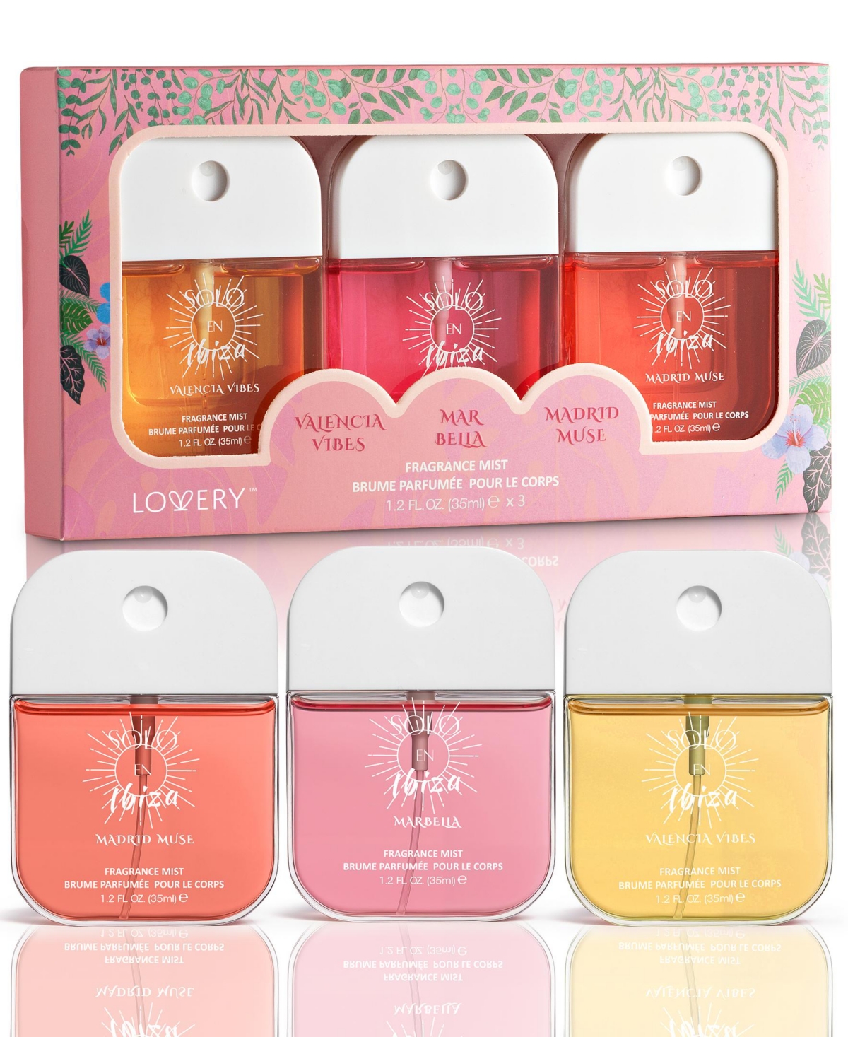 Lovery 3 Piece Solo En Ibiza Fragrance Mist Gift Set