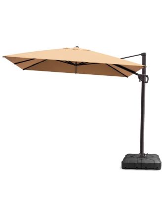 Outdoor Patio 9X11Feet Aluminum Cantilever Umbrella with Wheel Base