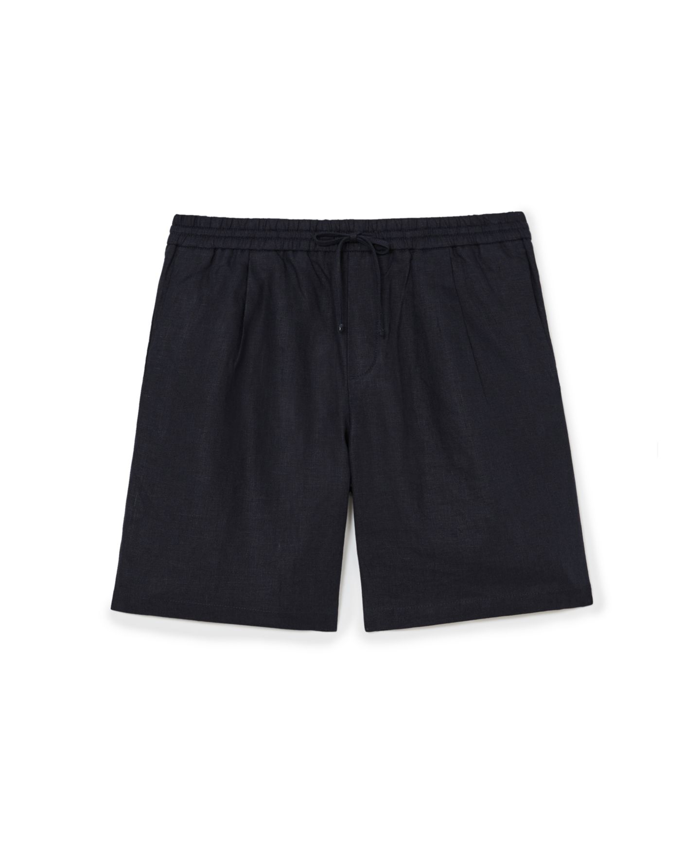Мужские шорты REISS Barges Shorts Linen Drawstring, цвет: Тёмно-синий — фото 4