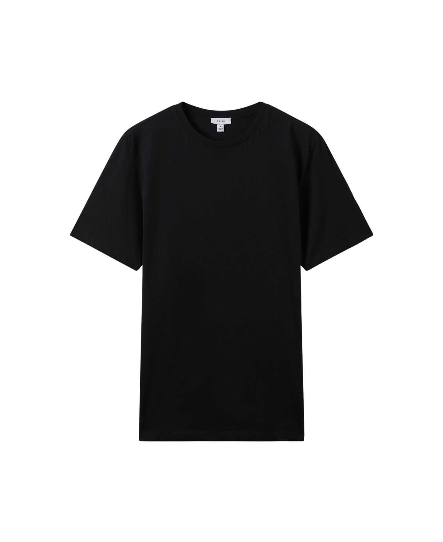 Мужская футболка REISS Bless Cotton-Blend Tailored-Fit, цвет: Синий — фото 8