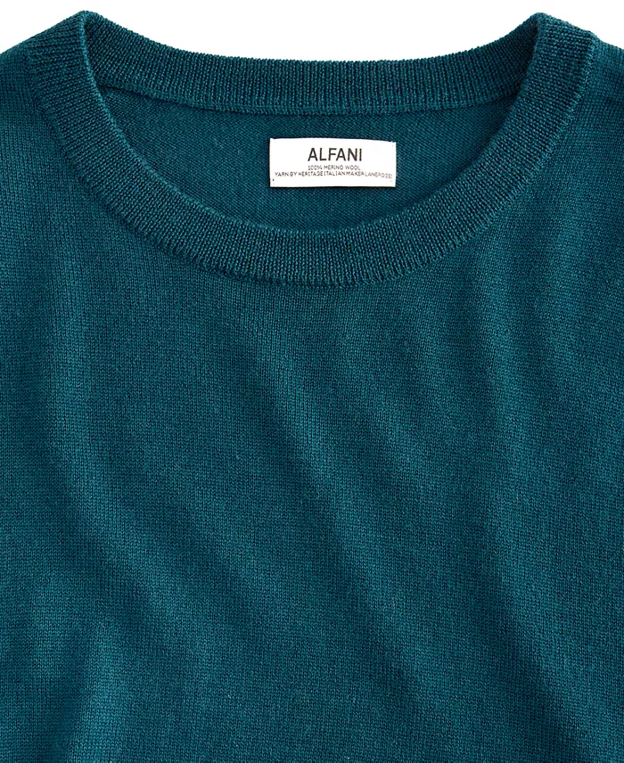 Men's Merino Wool Crewneck Sweater - thumbnail 4