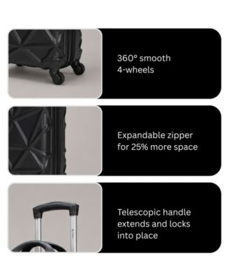 AMKA Gem 2-Pc. Carry-On Hardside Cosmetic Luggage Set - Macy's