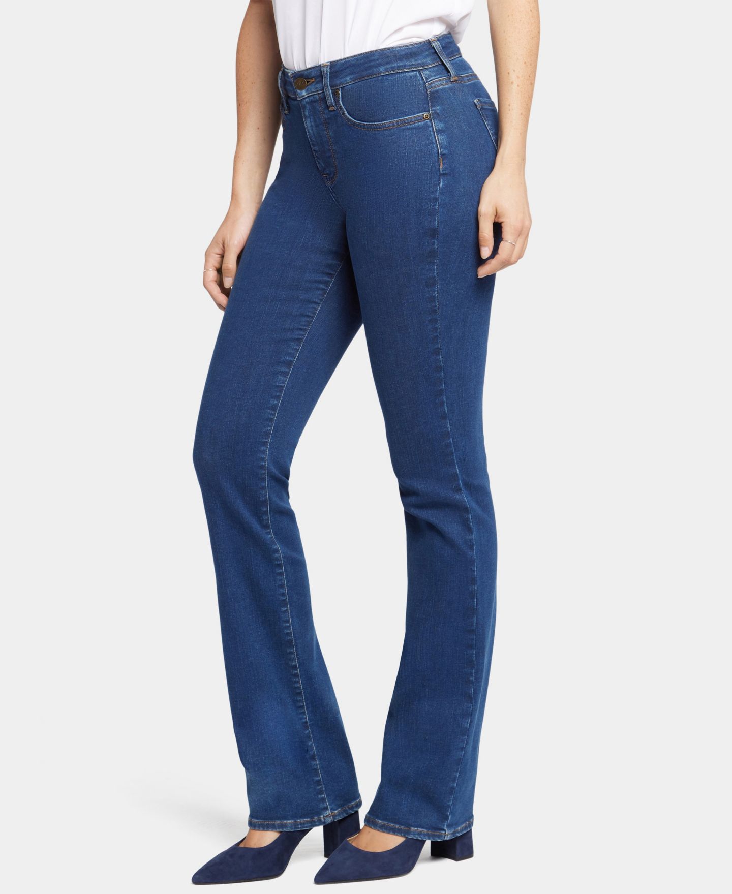Женские джинсы NYDJ Petite Barbara Bootcut, цвет: Quinn — фото 4