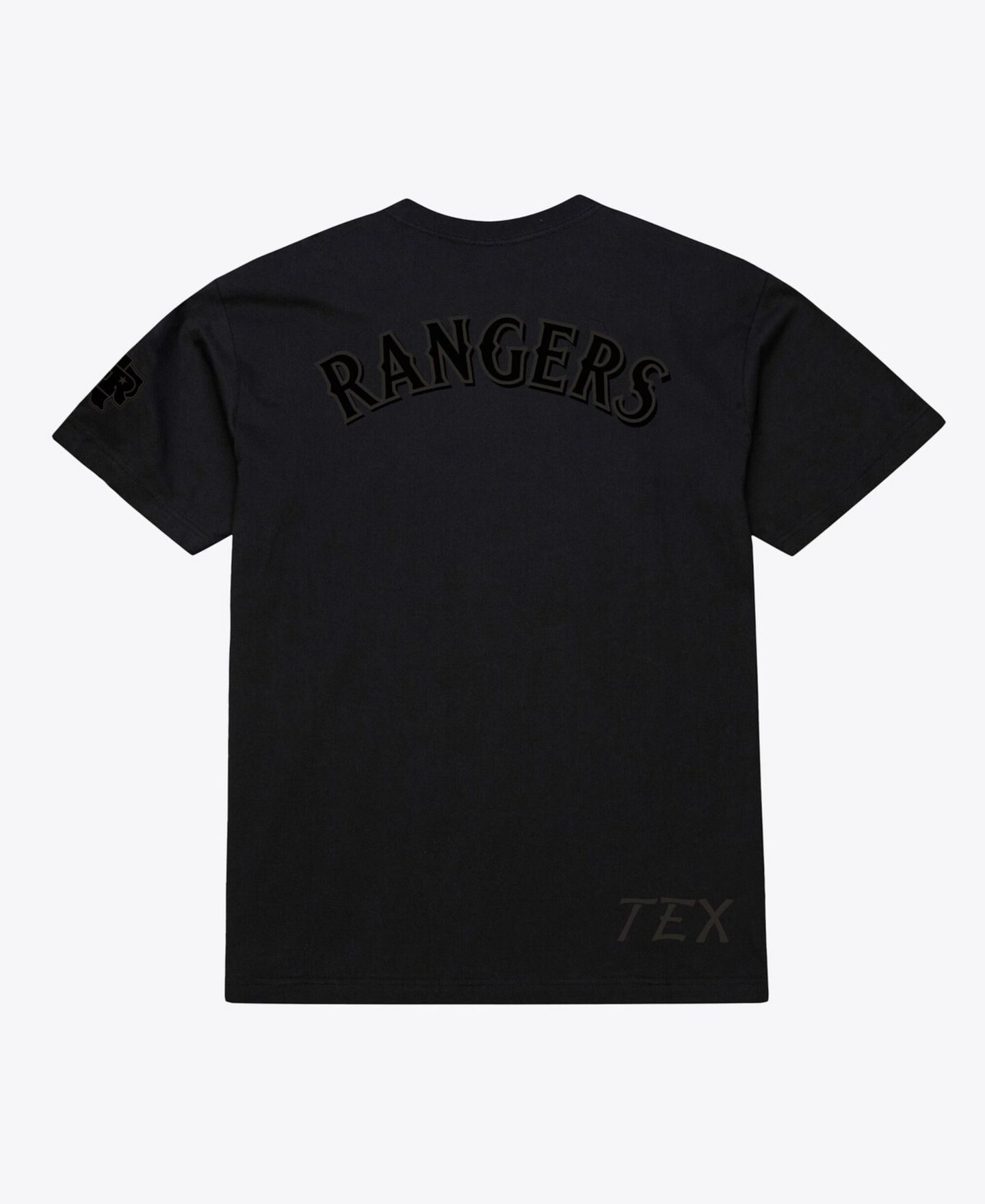 Мужская футболка Mitchell & Ness Black Texas Rangers Cooperstown Collection Phantom — фото 2