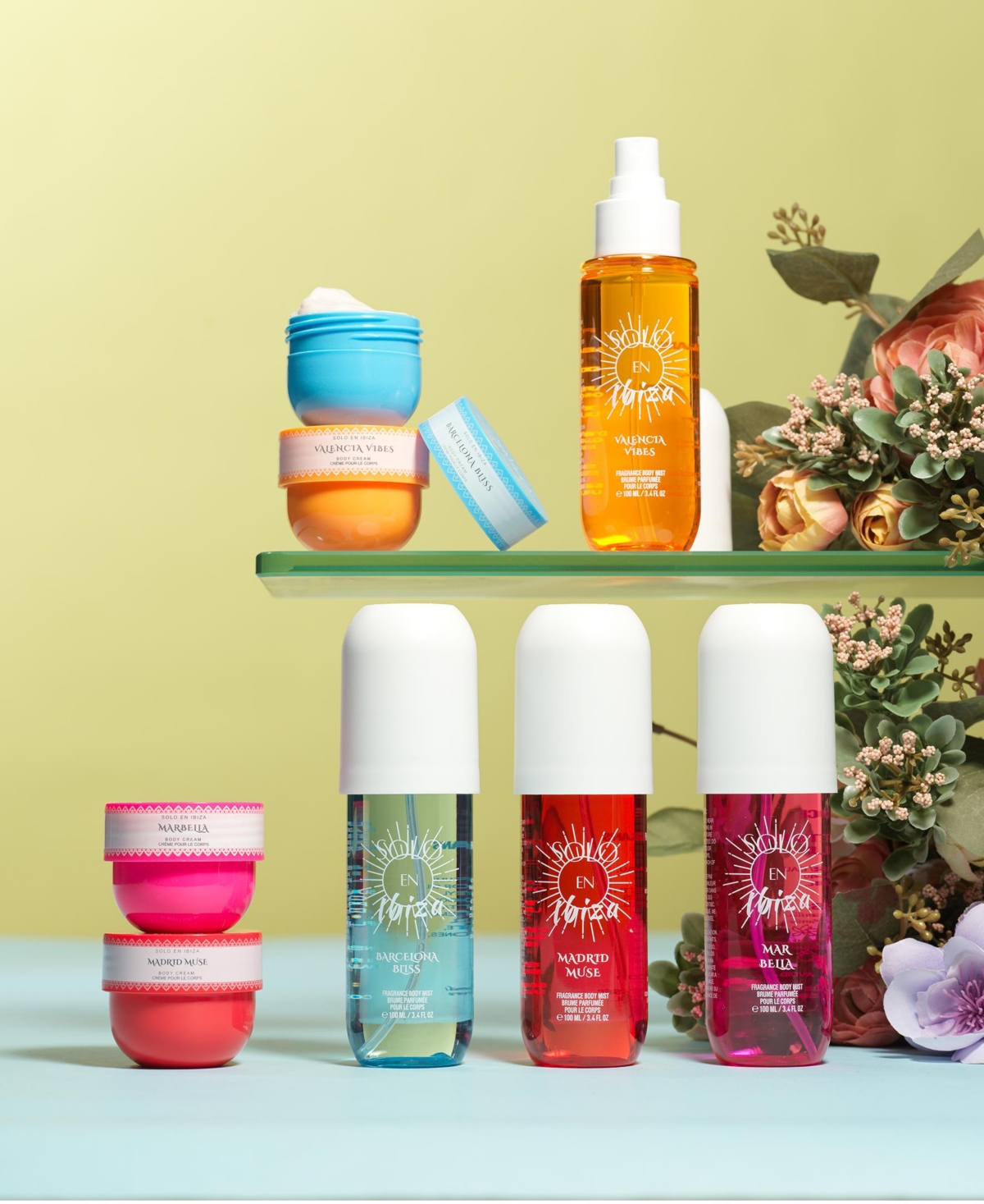 Lovery 8-Pc. Solo En Ibiza Body Mist And Cream Gift Set