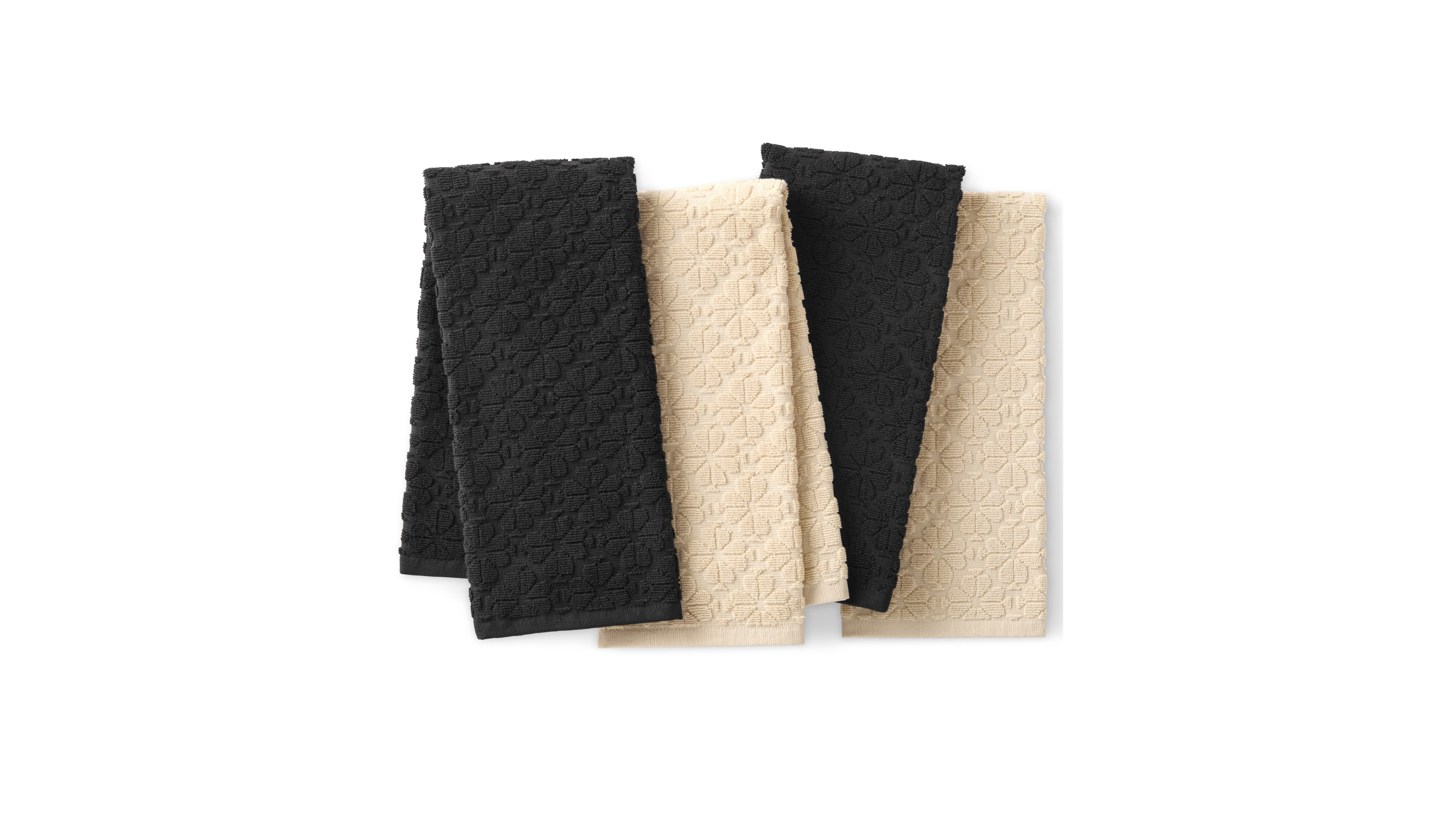 kate Spade new york Flower Jacquard 4-Pack Kitchen Towels