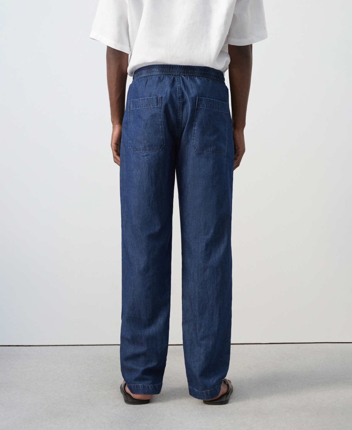 Mango Men's Drawstring Regular-Fit Jeans