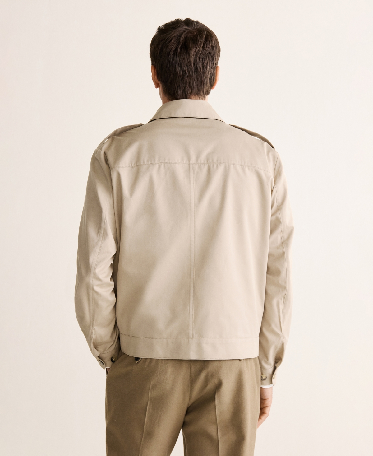 Mango Men's Cotton-Silk Buttons Jacket