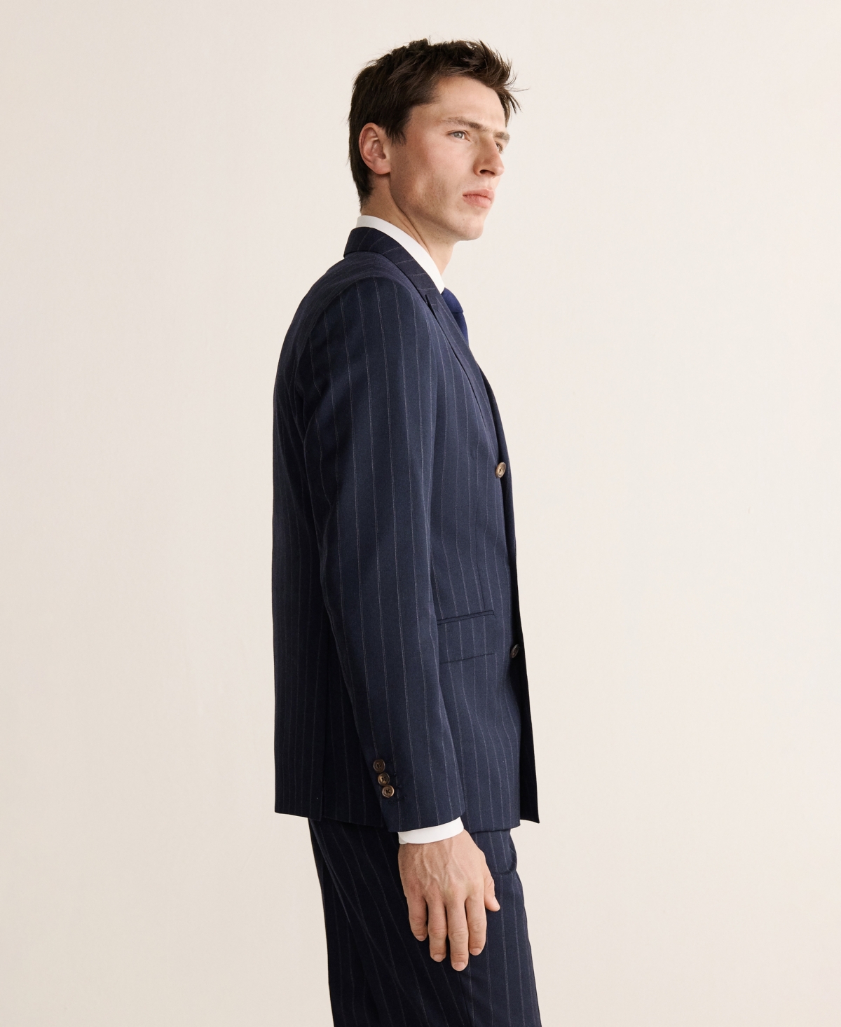 Mango Men's Wool Venice Striped Suit Jacket