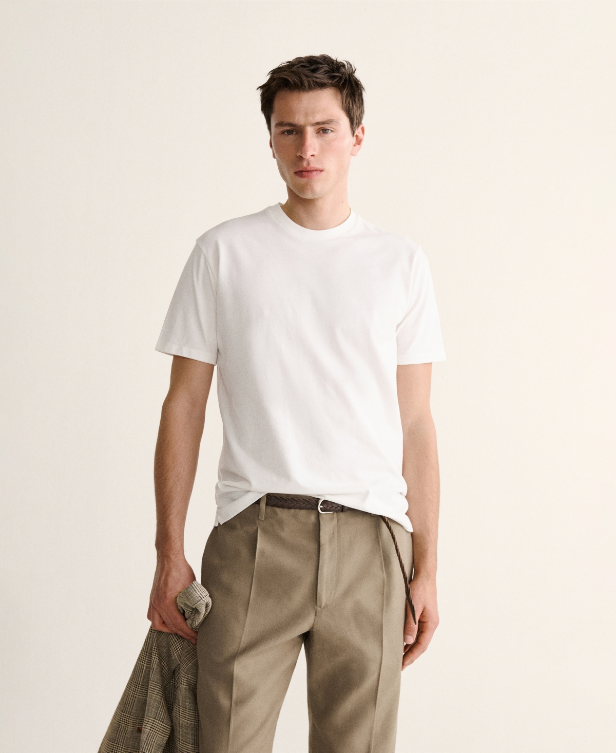 Mango Men's Cotton Slim-Fit T-Shirt