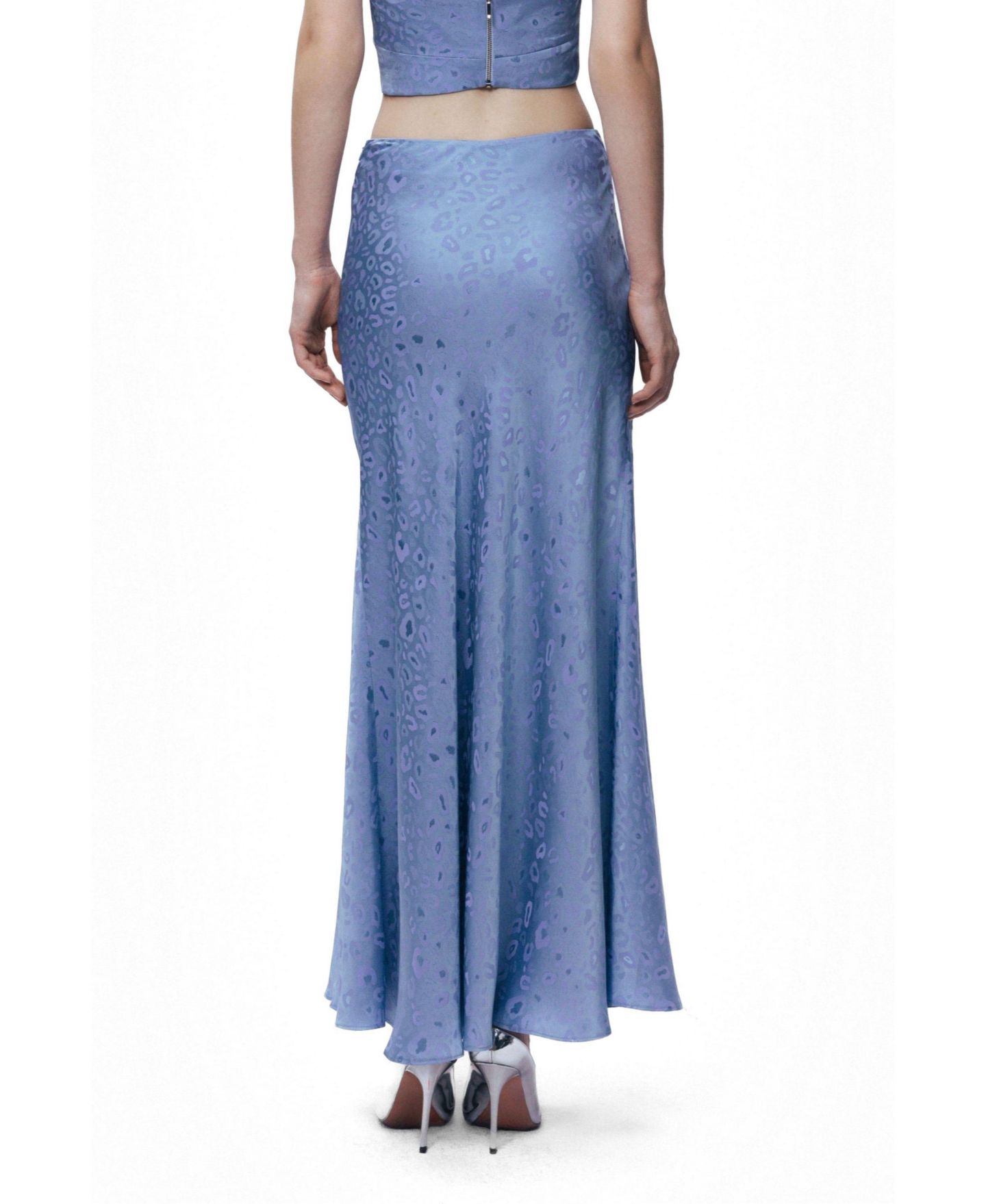 Женская юбка NOCTURNE Printed Midi Flare, цвет: Синий — фото 3
