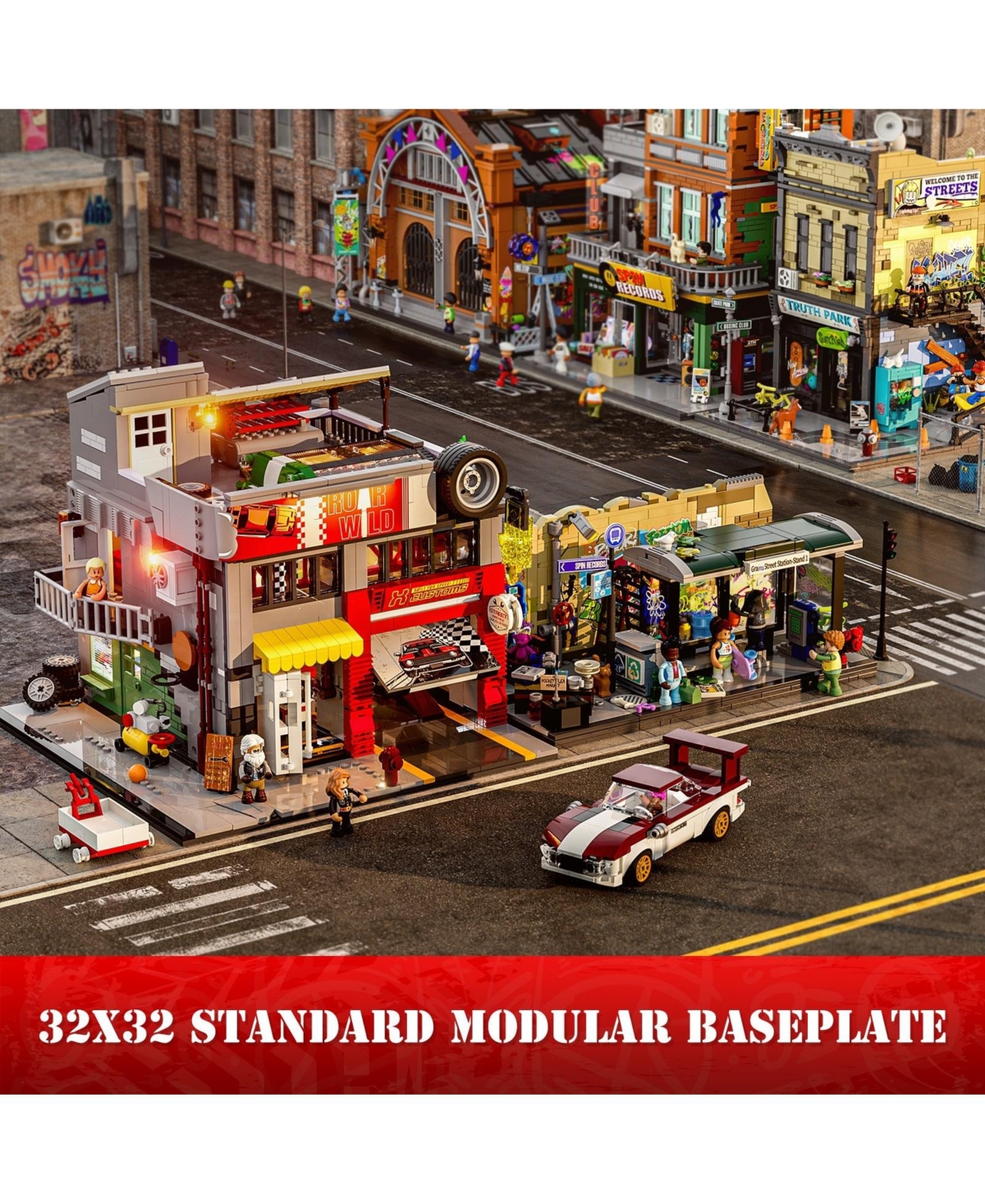 Lumibricks Street Mod Garage