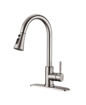 Pull Down Kitchen Faucet with Sprayer Stainless Steel Brushed Nickel