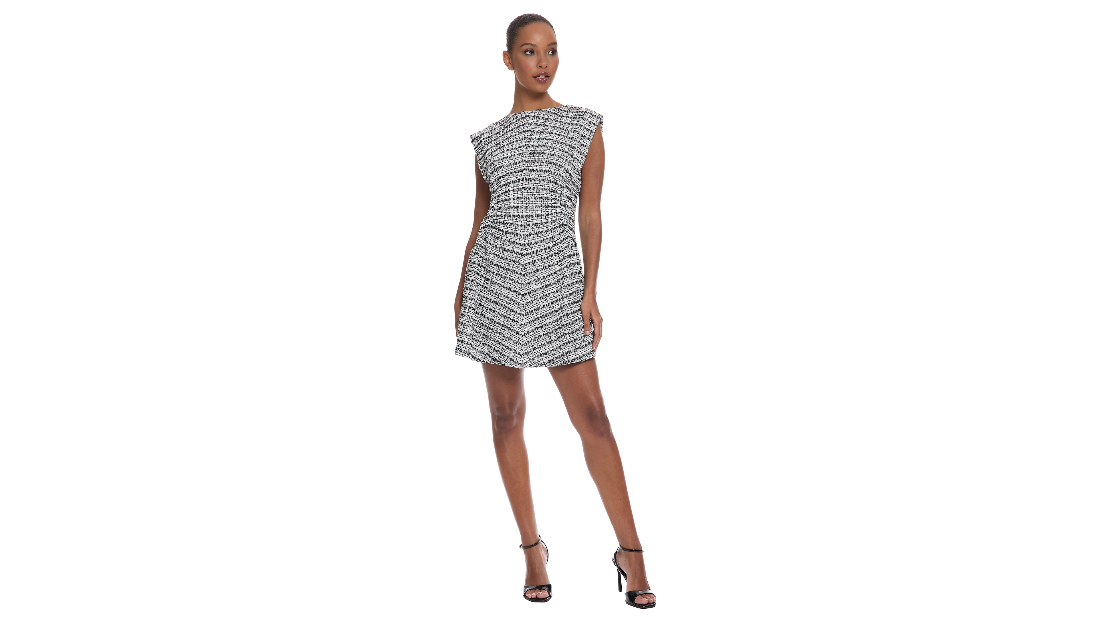 Donna Morgan Women's Crewneck Short Dress