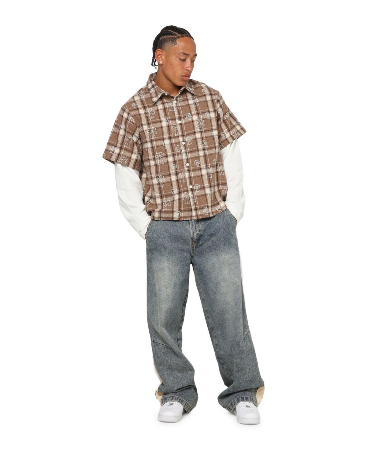 Saint Morta Men's Sanctuary Layered Button Up Shirt