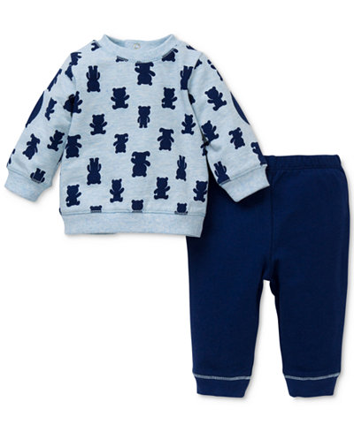 Little Me Baby Boy 2-Pc. Bear Sweatshirt Set