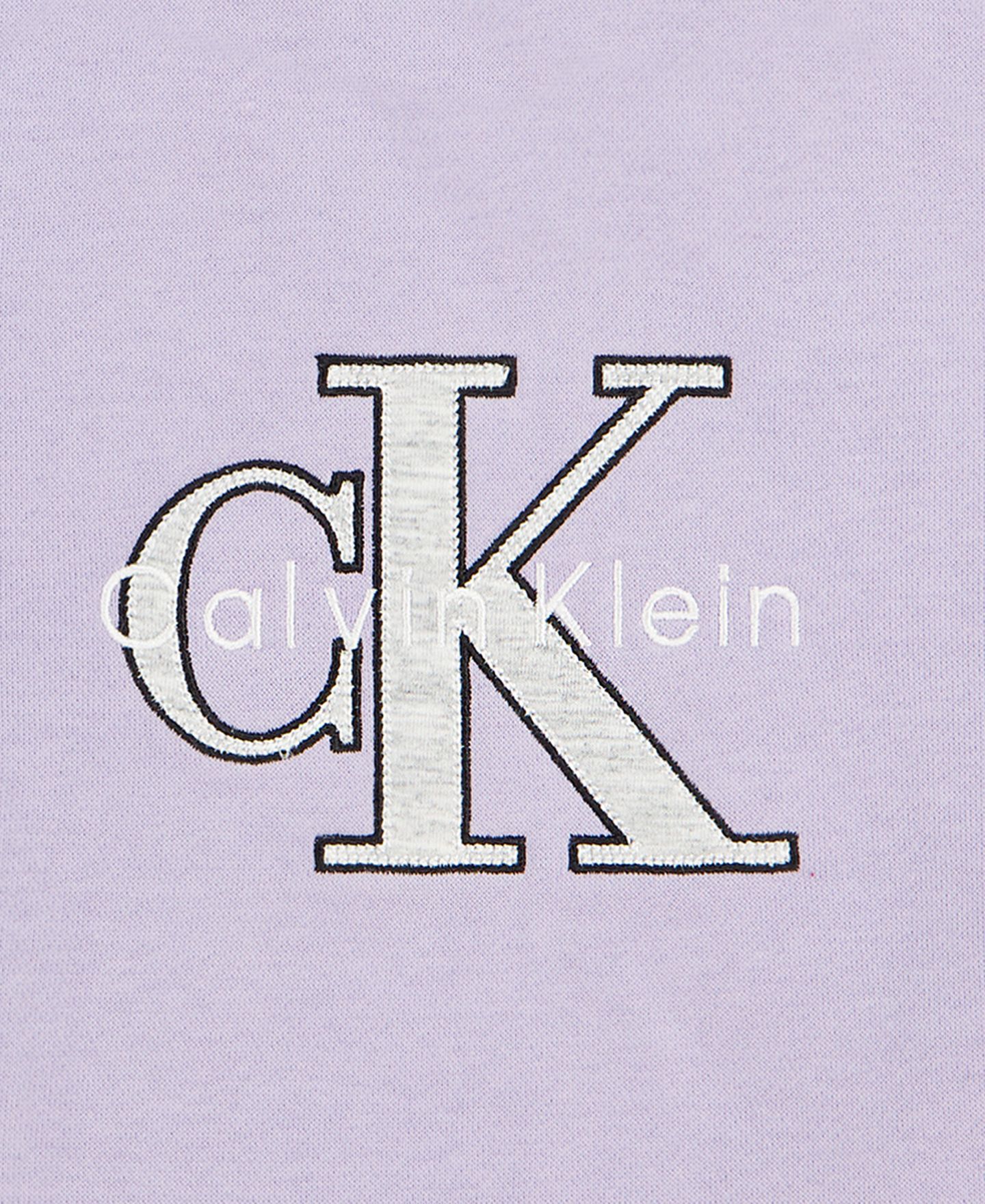 Толстовка Calvin Klein Logo Long-Sleeve для девочек, цвет: Орхидея — фото 4