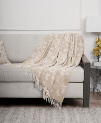 Butterfly Gingko Throw, 60" x 70"