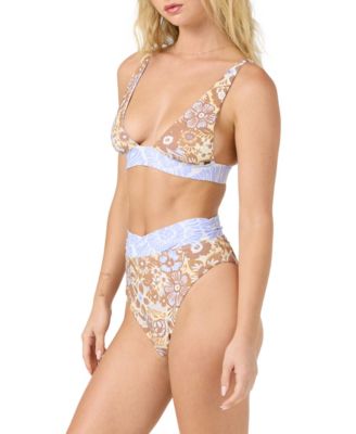 Juniors' Izabelle Floral Cancun Revo Bikini Top and Stellan High-Rise Bottoms
