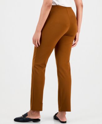 JM Collection Women's Ponte-Knit Pull-On Ankle Pants, Exclusively