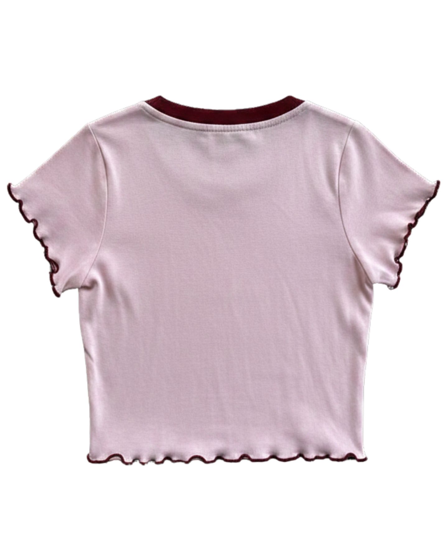 Футболка With Jules Mirror Graphic Crewneck Short-Sleeve T-Shirt для девочек, цвет: Светлый пастельный розовый — фото 2