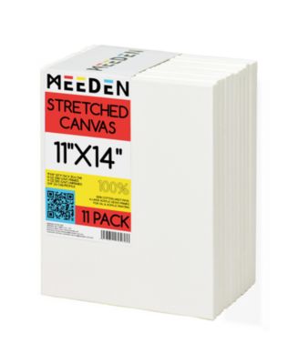 100% Cotton Stretched Canvas, 11 x 14 In, 11 Packs