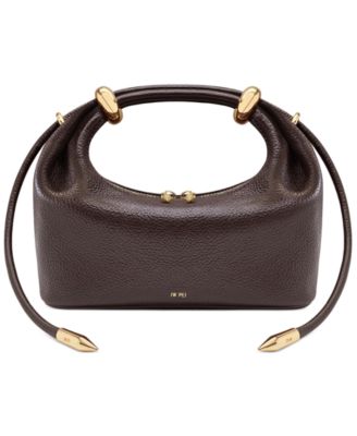 Ellie Metal Ring Embellished Top Handle Mini Satchel Handbag