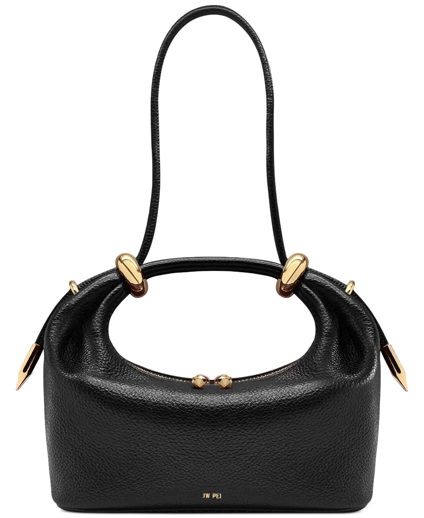 Женская сумка JW PEI Ellie Metal Ring Handbag, цвет: Чёрный — фото 5