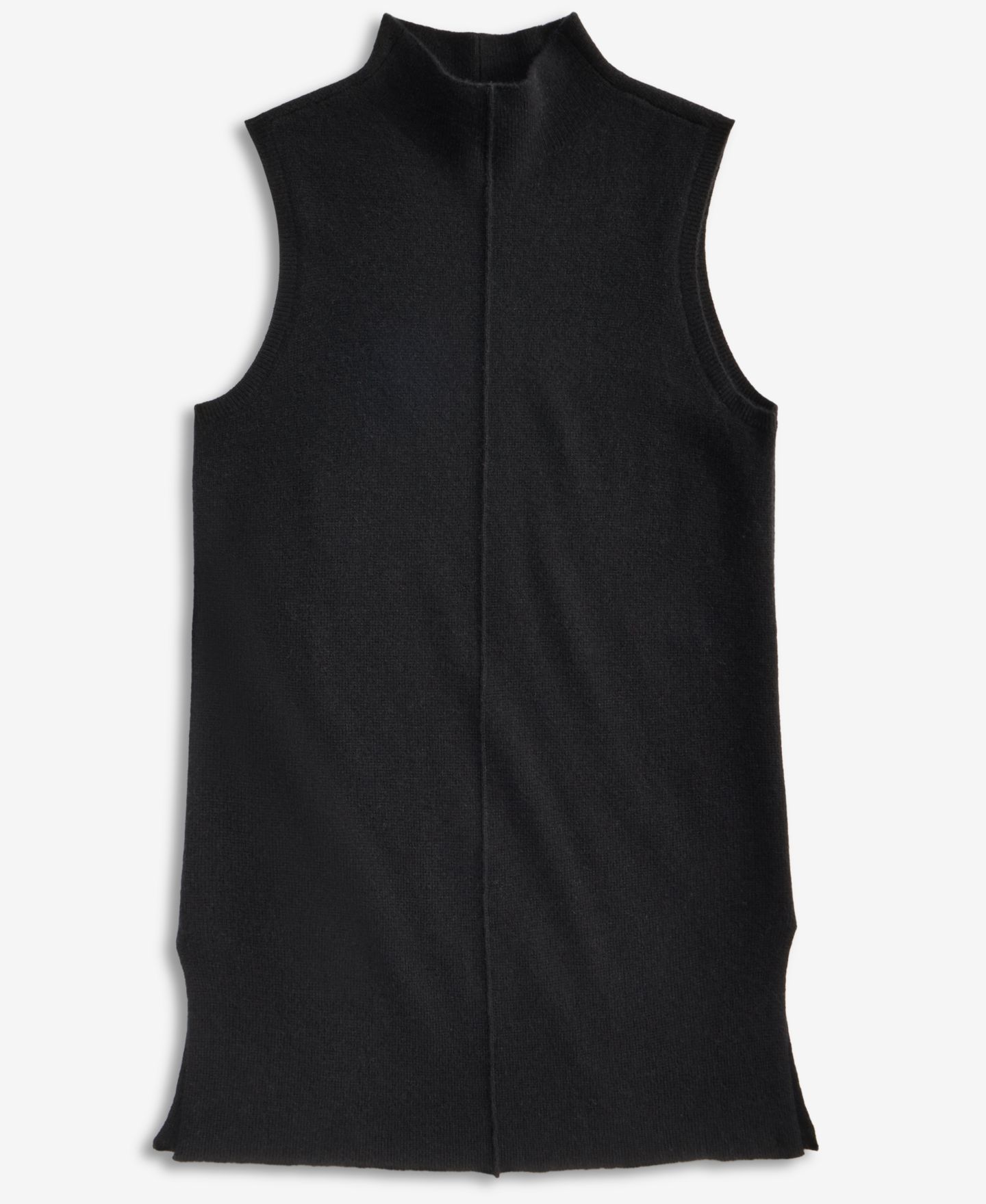 Женский свитер Charter Club 100% Cashmere Funnel-Neck Sleeveless Sweater, цвет: Чёрный — фото 4