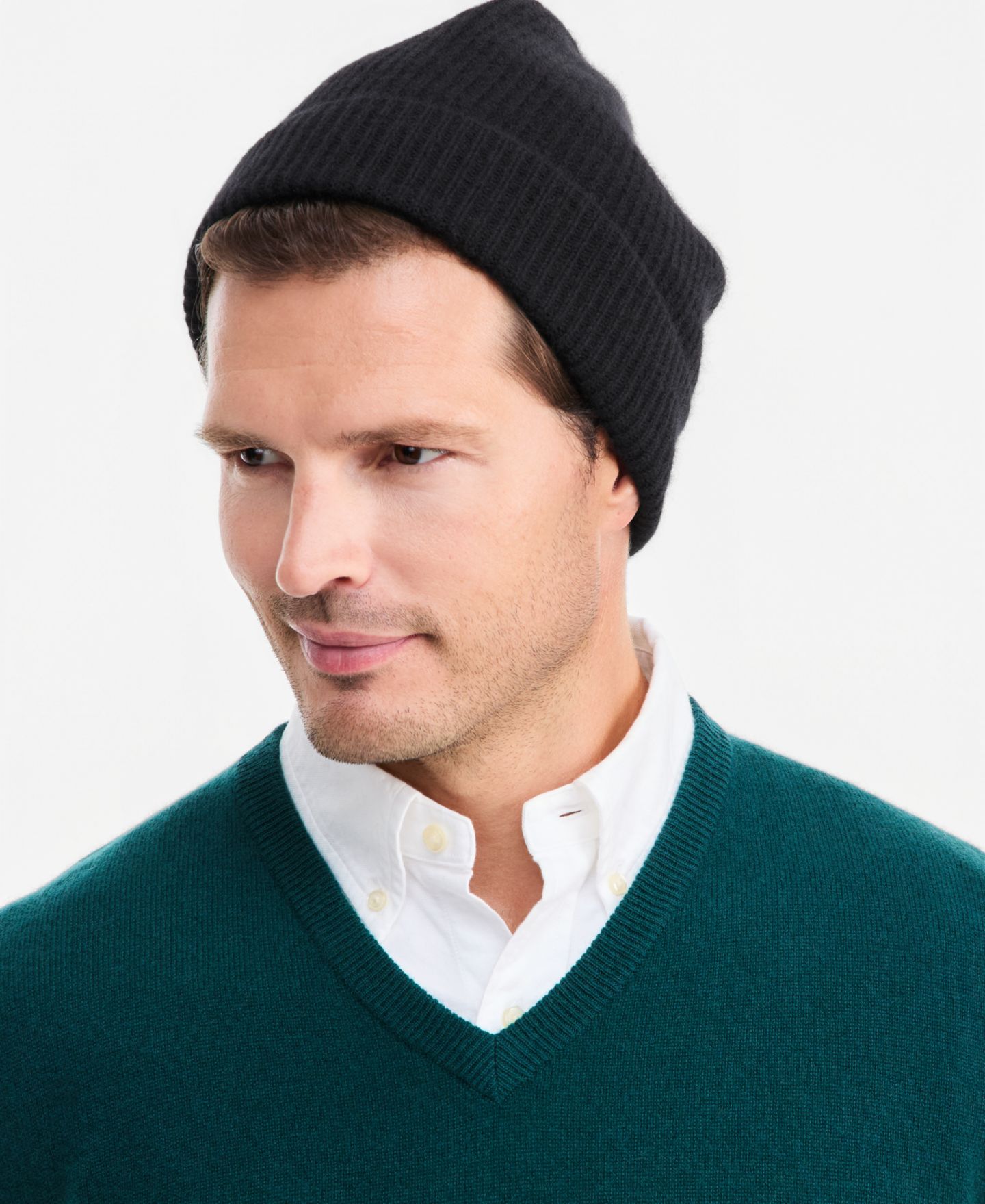 Мужская шапка Club Room Beanie Hat, цвет: Чёрный — фото 4