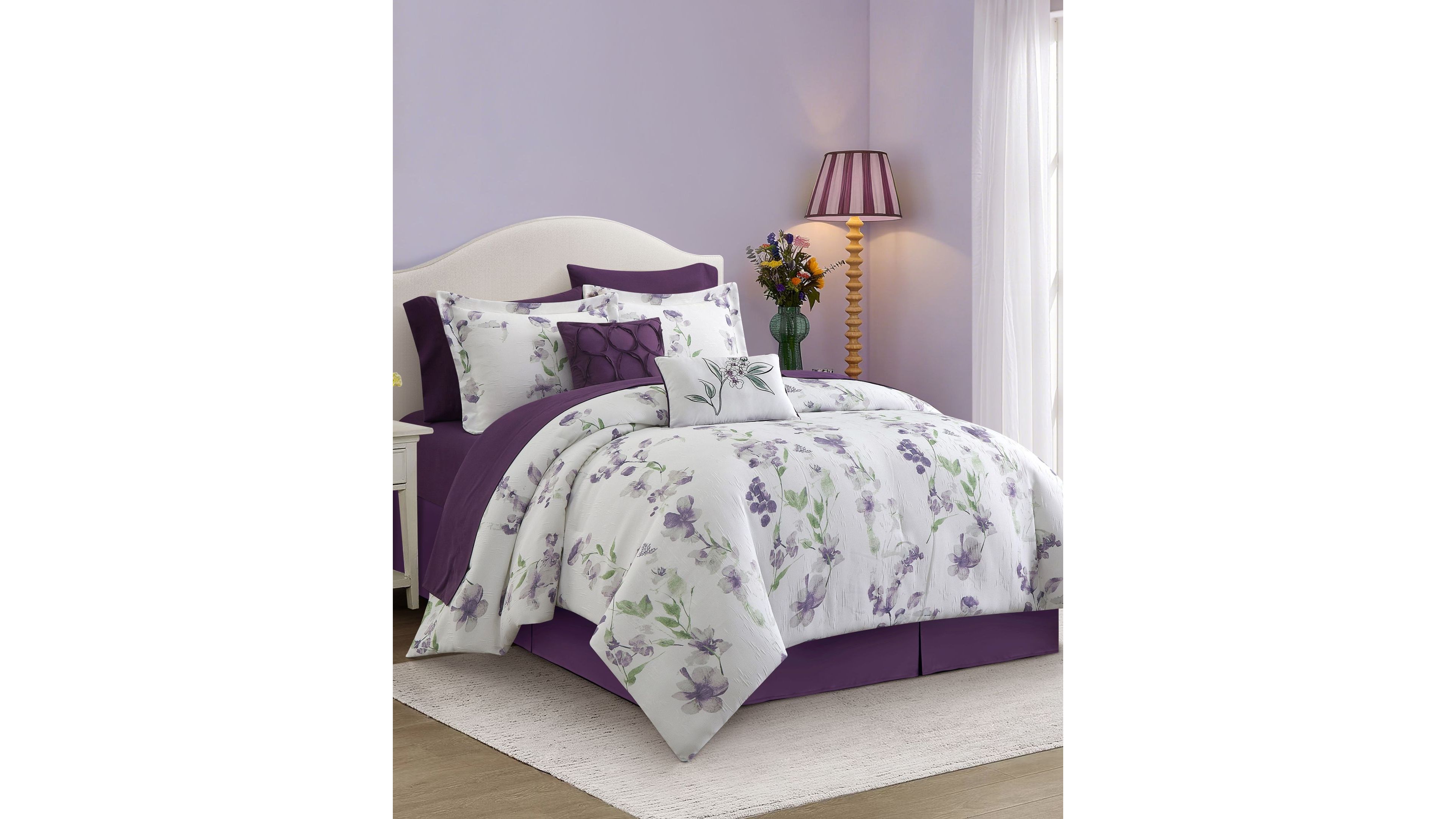 Stratford Park Kinton Floral 10-Piece Comforter Set, Queen