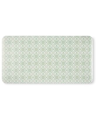 Allover Geo Floral Bistro Bevel Edge Comfort Kitchen Mat, 39" x 19.69" 