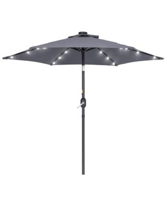 Enhance Your Outdoor Oasis With 7.5Feet LED Round Patio Umbrella - Stylish, Durable, And Sun-Protective