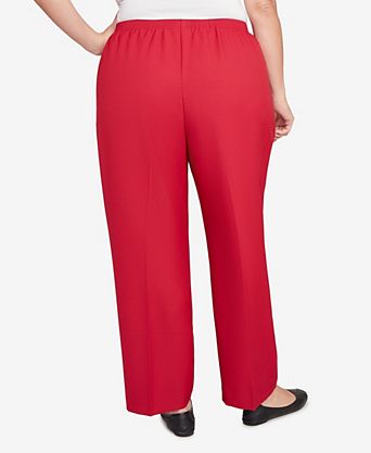 red plus size dress pants Pantaln de Vestir Tiro Alto Tall Victoria - Rojo early fall or winter indoors Market time Beauttable Brilliant Two Piece Outfits