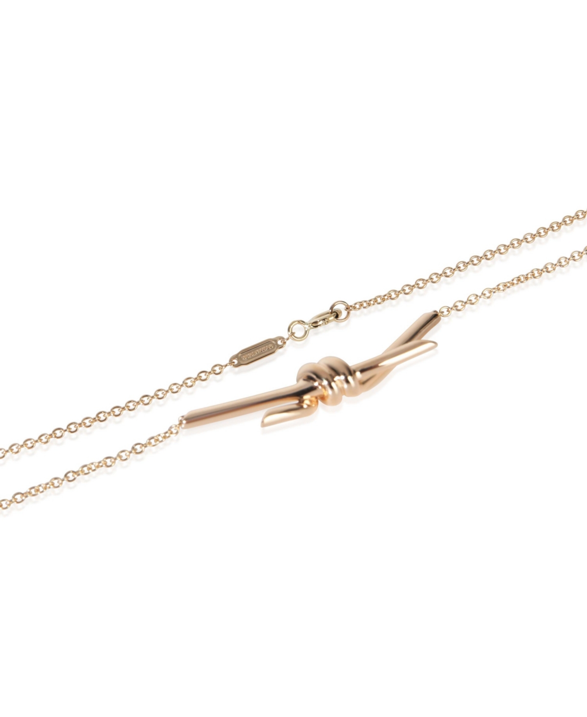 Pre-Owned Tiffany & Co Rose Gold Tiffany Knot Pendant